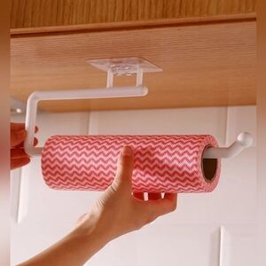 Punch-free Kitchen Tissue Holder White